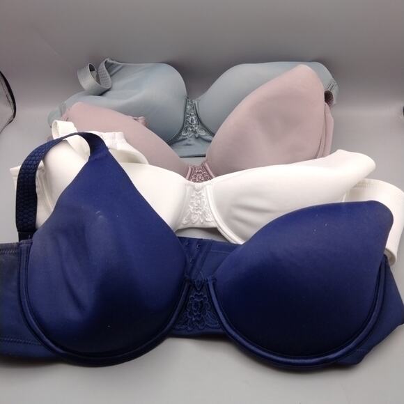 3 Vanity Fair Women Bra 38C 76380 Underwire 1 Bra 71380 No Wire - Picture 1 of 4